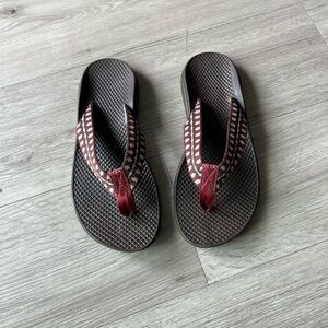 Chaco Eco Tread Foxy Brown Flip Flops Sz 6 Women’s